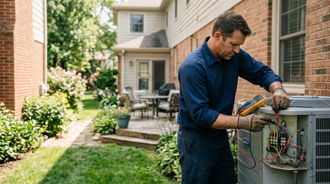 HVAC technician working near Owenton, KY
